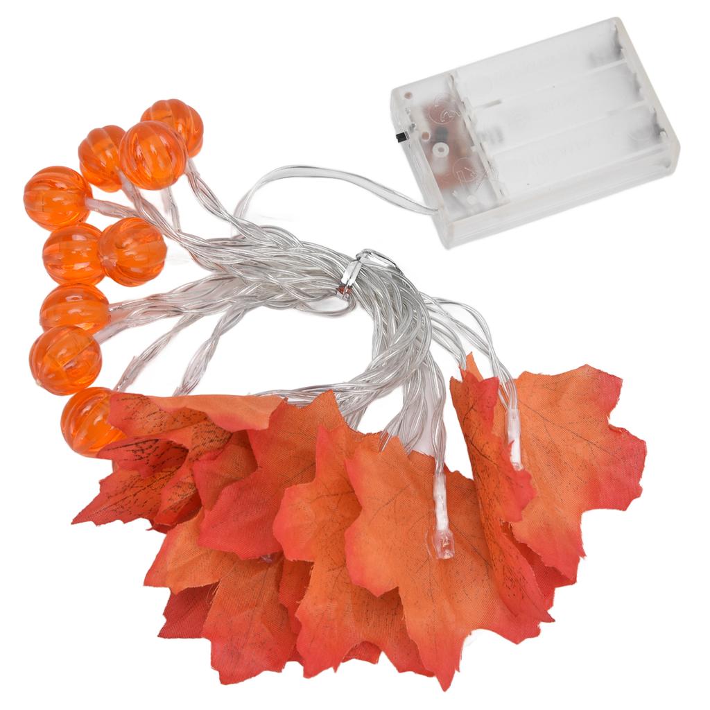 Maple Leaf String Light with Constant Light Flashing Dual Modes Indoor Outdoor Holiday Party Decors(  9.8ft 20LED )