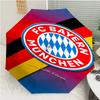 FC Bayern München Logo Print Automatic Umbrella, 8 Rib Iron Frame, Plastic Handle, Suitable for Outdoor Travel &Daily , Ideal Gift