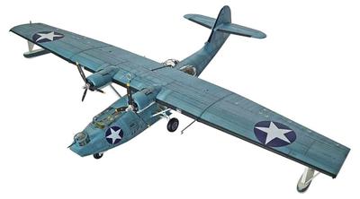 Academy 1/72 Scale US Navy Air Corps PBY-5A Catalina Midway Operation Plastic Model Kit 12573