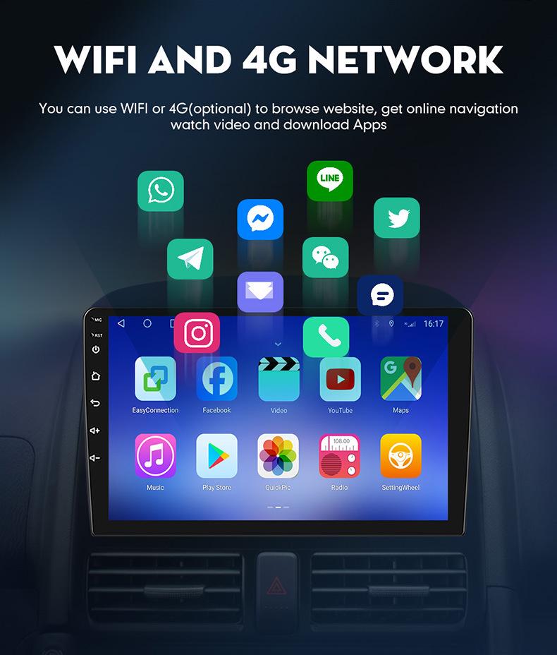 7/9/10-inch Car GPS Navigation with Bluetooth, Wireless CarPlay, Reversing Camera, and Large Touchscreen Display