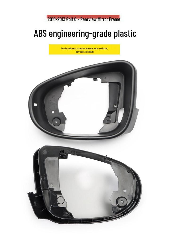 Volkswagen Golf 6 (2010-2013) Vetro Specchietto Retrovisore con Freccia e Cornice Riflettente