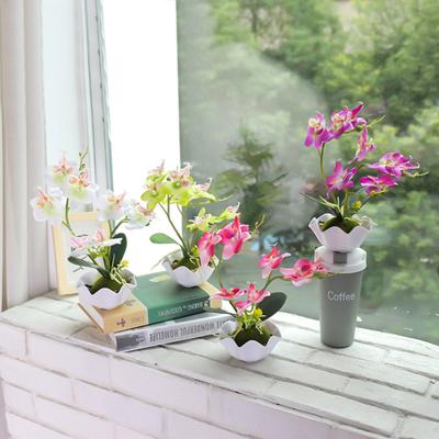 Künstliche Blume, Schmetterling, Orchidee, lebensechte Bonsai-Garten, Zuhause, Party-Dekoration