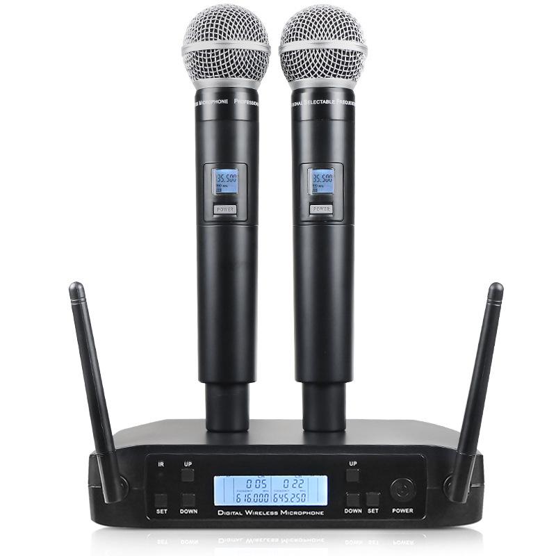 

Wireless Microphone GLXD4 1-to-2 SM58 FM U-band Stage Home Use US Plug