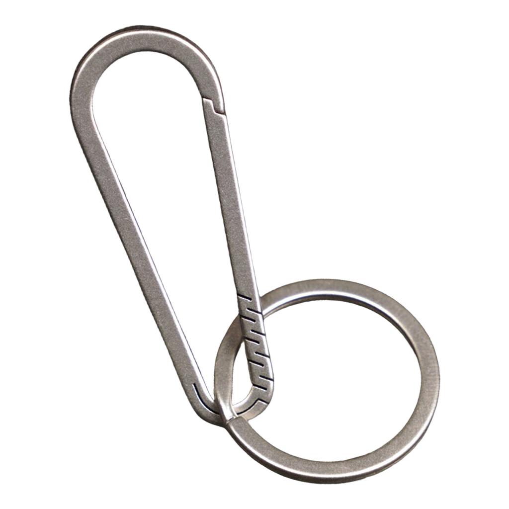 Titanium Alloy Keychain Key Buckle Multifunctional Snap Clip Carabiner Clip Waist Quick Hanging Keychain Buckle Key Hook