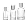 50ml Cylindrical Glass Perfume Spray Bottle, Transparent and Refillable