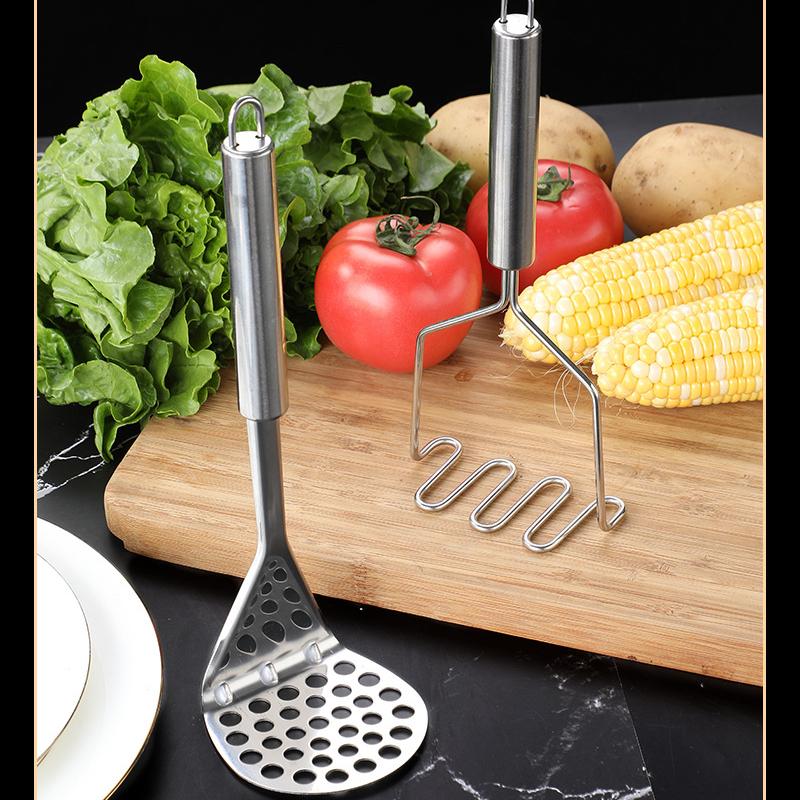 Stainless Steel Manual Potato Masher Multifunctional Ricer for Baby Food