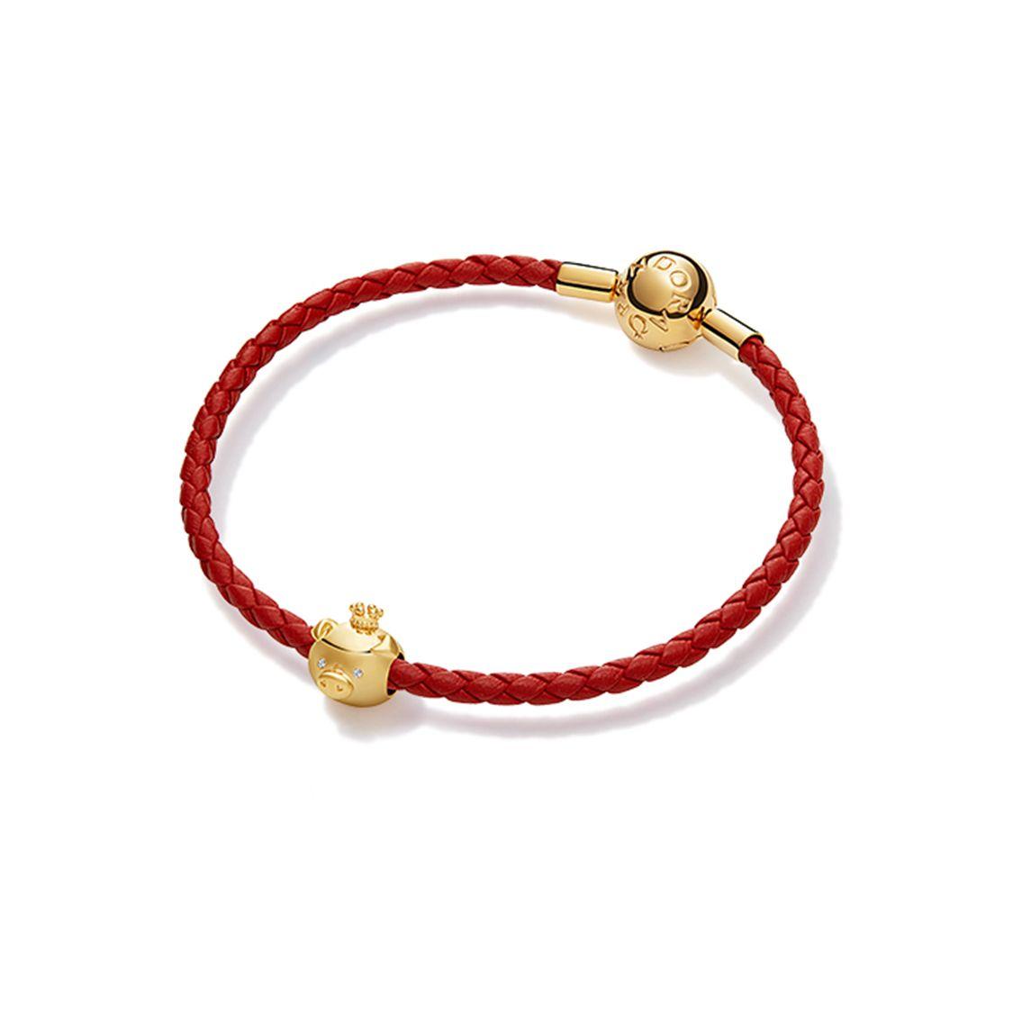 Pandora Shiny Cute Pig Bracelet Rope Set Women Bracelets ZT2215 19