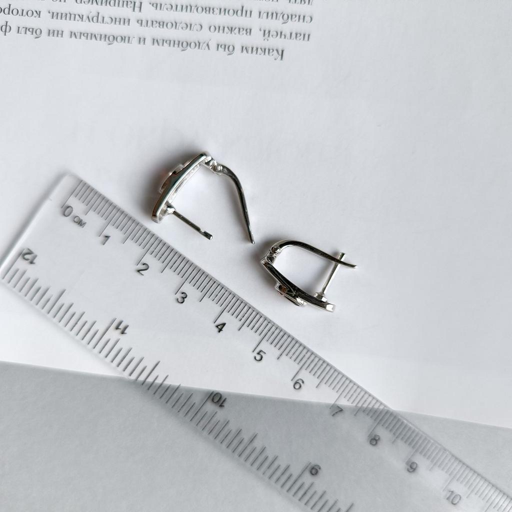 Серебряные серьги с натуральным гранатом 1.125ct (2166283)