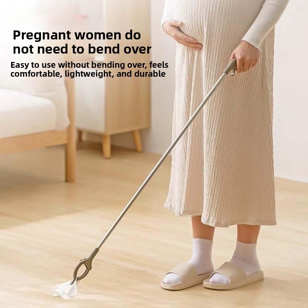 Stainless Steel Foldable Litter Picker Easy to Hold Trash Reacher Picker Pregnant Grabber Stick Lightweight Folding