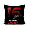 C-Charles L-Leclerc F1 16 Kissenbezug Quadratisches Kissen Schlafzimmer Sofa Freizeit Komfortkissen Auto Wohnzimmer Heimdekoration 40X40