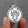 YQ 316L Stainless Steel Viking Wolf Pendant Necklace For Men Goth Jewelry Accessories
