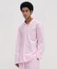[Lazyz] Stay Stripe Pyjama Langarmhemden - Rohrosa [Versand aus Korea] 100% Authentisch
