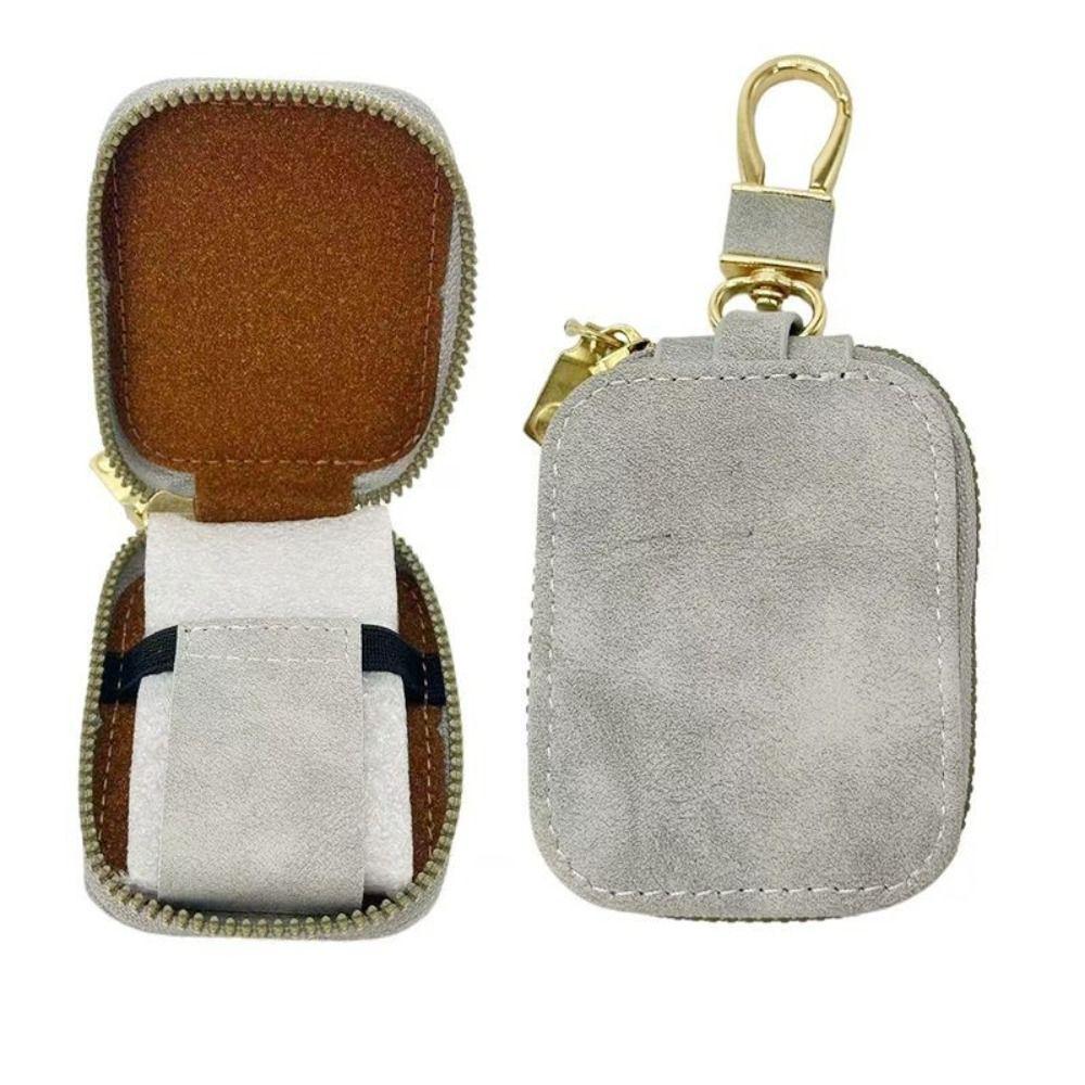 Anti-Verlust Leder Kopfhörerhülle Stoßfeste Kopfhörer Aufbewahrungstasche Kopfhörerzubehör
