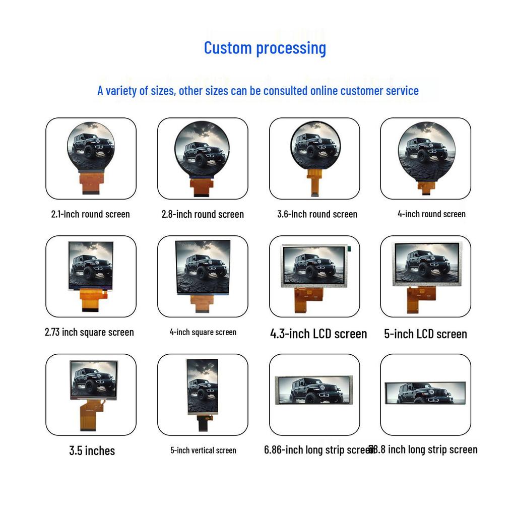 HD 8.8" Ultra-Wide Display Screen for PC Cases - HDMI Real-Time AIDA64 Monitor
