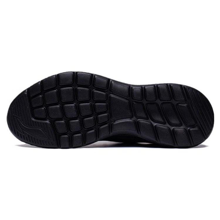 Li-Ning Lightweight Soft Rebound Breathable Shock Absorbing Non-Slip Wear-Resistant Low-Top Running Shoes Men sneaker Black ARST019-2
