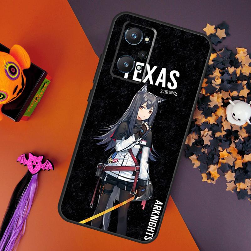 Texas Arknights For Realme GT Neo 5 3 2 C55 C35 C33 C31 C30 C25 C21Y C15 C11 Realme 10 8 9 11 Pro Plus Case