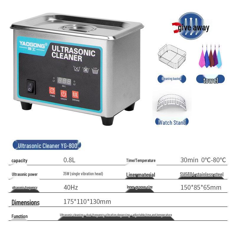 Yao Gong Industrial Ultrasonic Cleaner for Jewelry & Eyeglasses