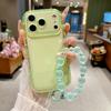 Ice fog little fat girl is suitable for iPhone11Promax mobile phone case Apple 11 anti-drop all-inclusive 11 with bracelet soft case