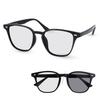 [Fujita Optical] Evais Photochromic Sunglasses for Men and Women - Popular, UV Protection 99.9%, Lightweight, Brand Name, Boston/Wellington Style (Bla