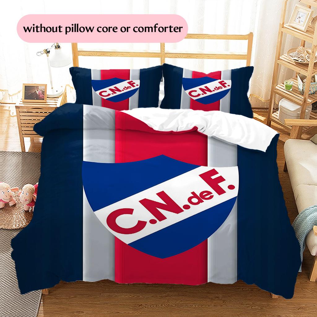 Club Atletico Independiente2 Pattern Bedding Quilt Set  Home Decoration  Gift (1 * duvet cover + 2 * pillowcase  without core)