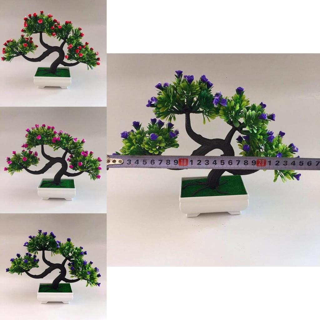 Faux Rose Flower Arrangement In Plastic Pot For Living Room And Office Decoration