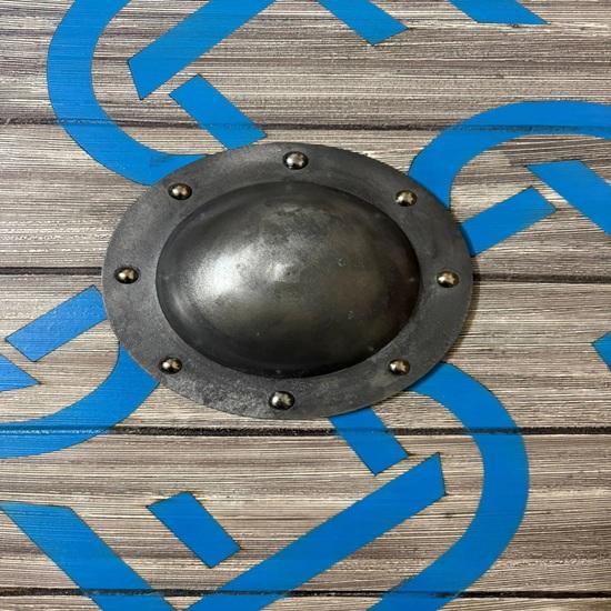 Viking Wooden Shield Wall Decor Norse Rune Round Shield Medieval Scandinavian Home Décor Rustic Warrior Shield 60.96 cm