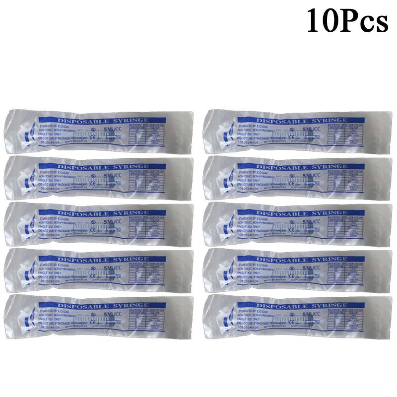 No needle 5ml Syringe Plastic Reusable With OPP Health 5/10/20/50/100Pcs Measuring Cat Pet Feeding 5ML Nutrient Syringe Tools