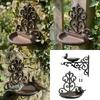 Handcrafts Cast Iron Bird Food Dish Wall Decors With Nordic Design Hanging Bird Feeding Station For Home Backyard Garden