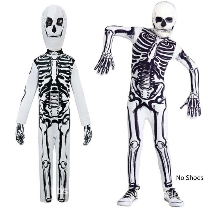 Creepy Halloween Skeleton Cosplay Outfit For Men And Women Dm0178