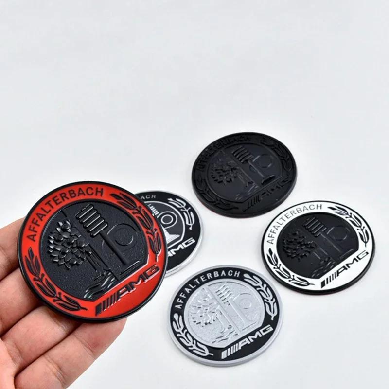 UMEG7 45mm 56mm 65mm 3D Metal Logo Apple Tree AMG Emblem Car Rear Side C Pillar Badge for Mercedes Benz A C E GLA GLC GLE GLS Sticker