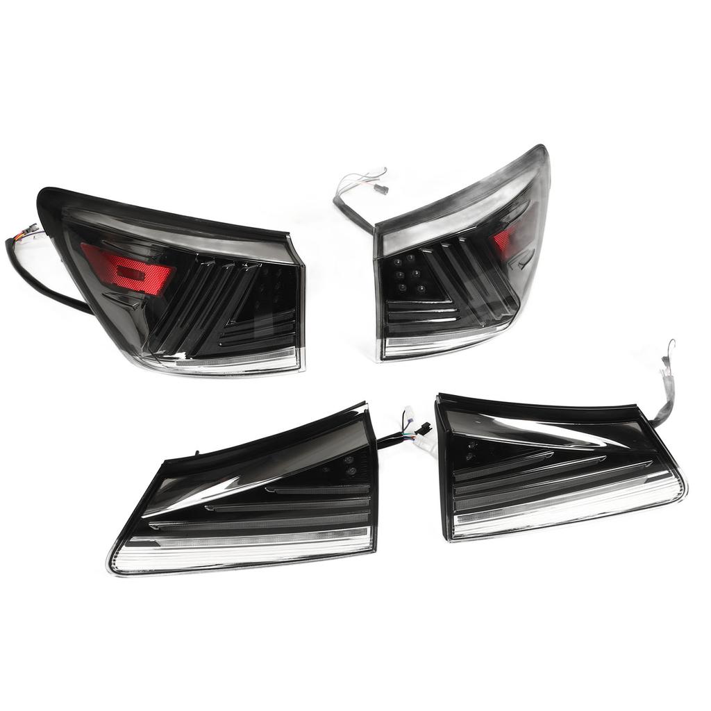 1 Pair Car LED Tail Lights Left Right Dynamic Turn Signal Rear Brake Lamps Fit For IS250 IS350 XE20 2006 to 2013