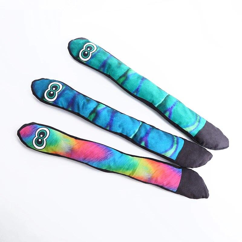 Hundplyschleksak Long Eye Snake Mönster Hund Ljudleksaker Bittåliga barntillbehör för husdjur