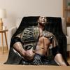 Strong The Rock Dwayne Johnson Art Flannel Blanket,Cozy Soft Throw Blanket for Home Bedroom Bed Sofa Picnic Office Cover Gift