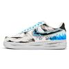 Air Force 1 Odporne na ścieranie Lekkie Zwiększające wzrost Niskie Buty do skateboardingu Unisex Białe Niebieskie CW2288-111(Drużyna1148-)