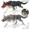 Oenux Wild Beast Animals Small Gray Wolf Maned Wolf Baby Wolves Simulation Model Action Figures Collection PVC Gift Kid Toy Gift