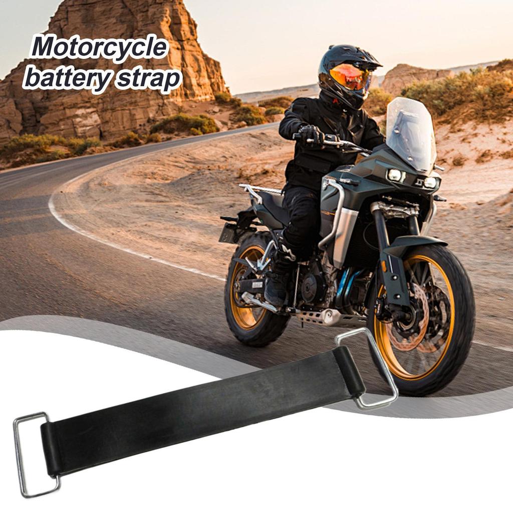 Motorcycle Battery Tie Down Strap Stretchable Motorcycle Battery Tie Sturdy Battery Strap Replacement Secure Battery Fixed