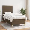 Exclusive House - Slatted Bed Base with Mattress Dark Brown 100x200 Cm