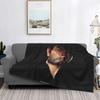 Arthur Morgan In All Black An Ultra-Soft Micro Fleece Blanket