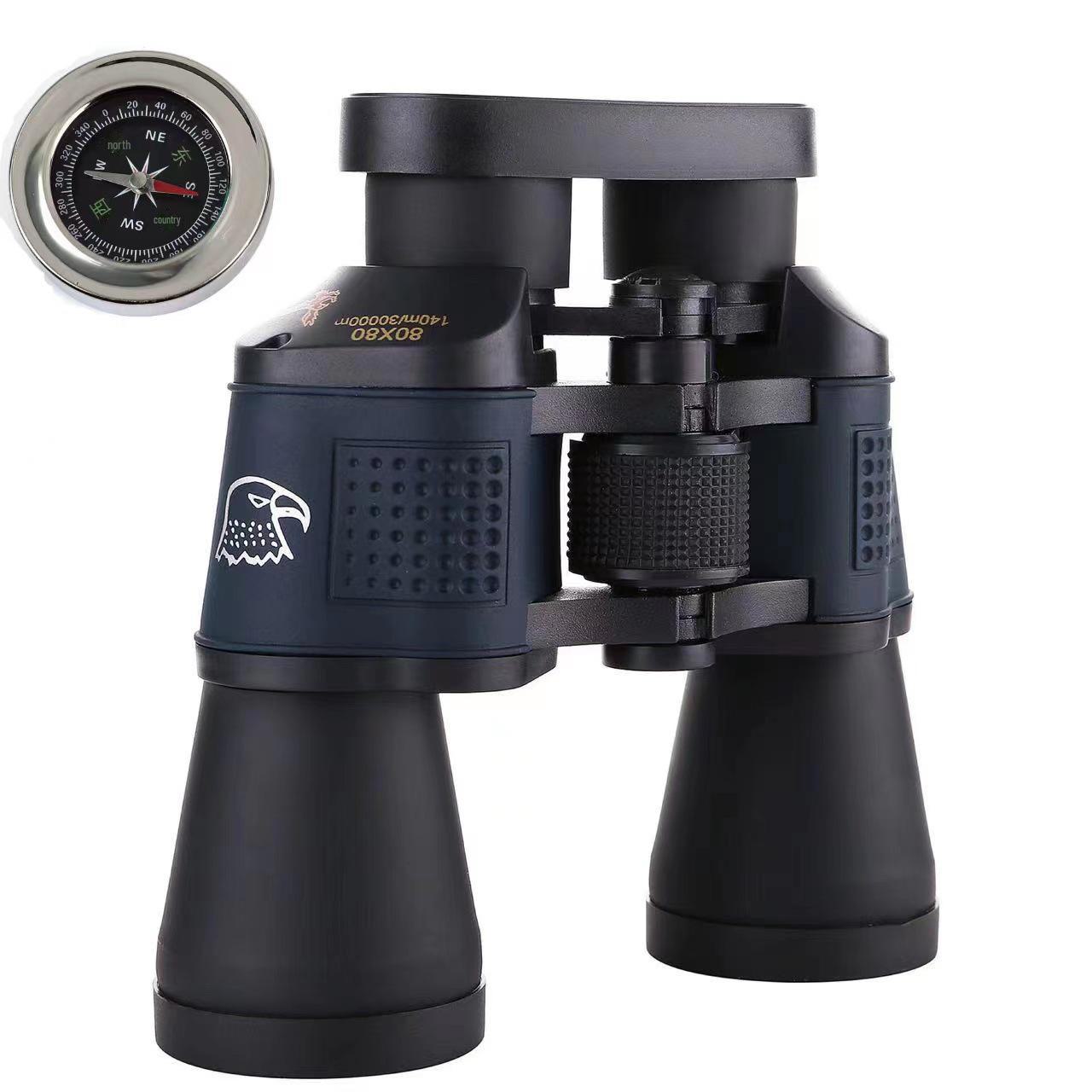 

Потужний бінокль нічного бачення Golden Eagle 80x80 HD - портативний для використання на вулиці та на концертах Plus Compass