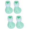 4pcs AntiScratch Cat Foot Covers Adjustable Silicone Pet AntiOff Claw Shoes Boots Cover(Mint Green )
