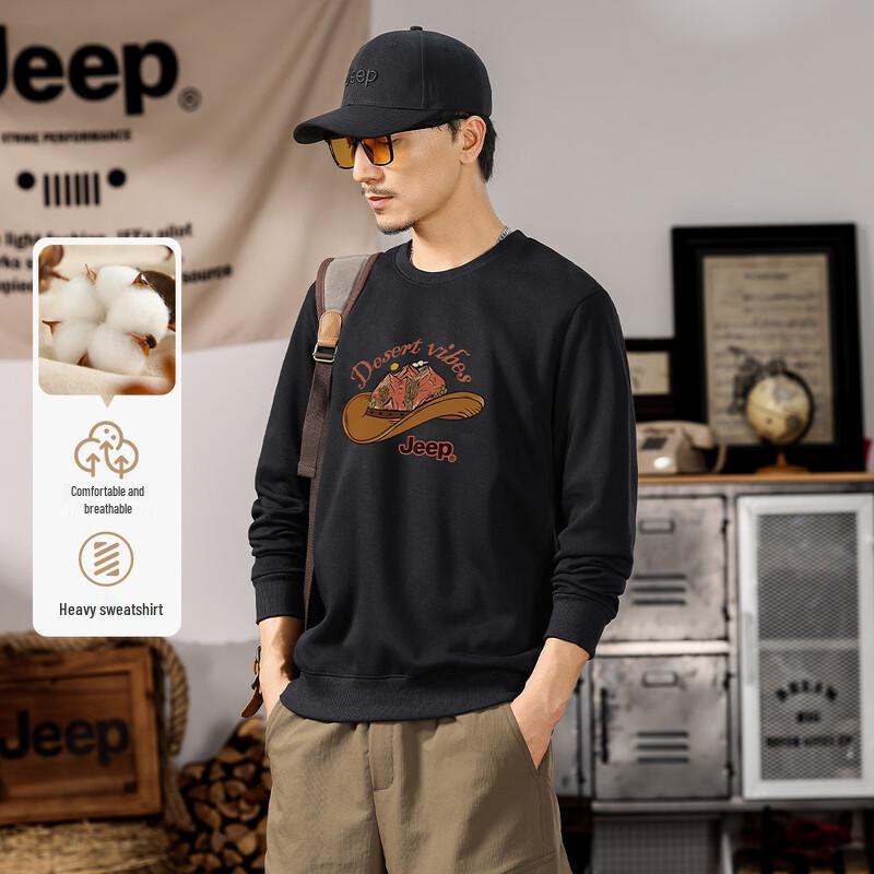 

Мужская толстовка JEEP с круглым вырезом M