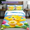 3pcs Duvet Cover Set (1*Duvet Cover + 2*Pillowcase, Without Core), Care Bears Print Bedding Set, Bedroom Decor, All‑Season, Birthday Gift