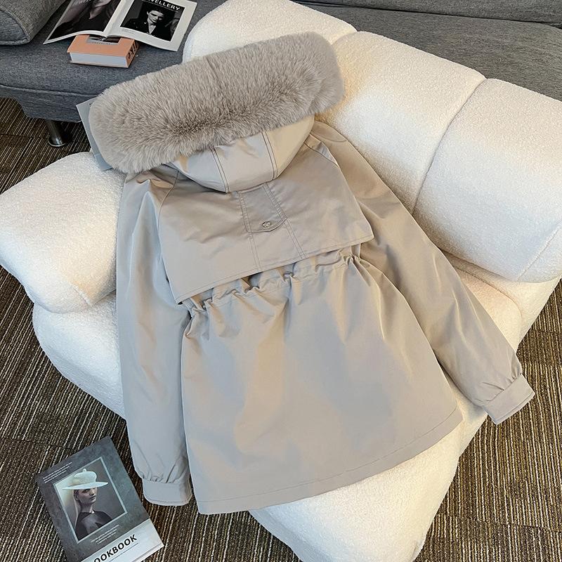 Medium and Long Coat Cotton-padded Jacket Piled and Thickened Winter New Cotton-padded Jacket Cotton-padded Jacket