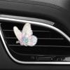 Colorful Butterflies Car Vent Aromatherapy Diffuser Plaster Floral Air Freshener Ornament Car Aromatherapy Accessories Interior