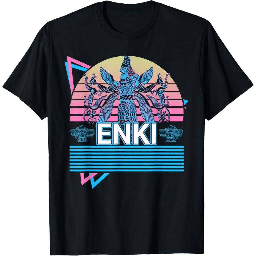 Футболка с изображением Энки, древнего бога из шумерской мифологии XXXXXL чёрный
