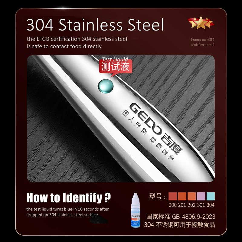LFGB Certification 304 Stainless Steel Kitchen Soup Ladle Reflective Ramen Cutlery Ultra Thick 3.5mm Serving Spoon for Banquet4