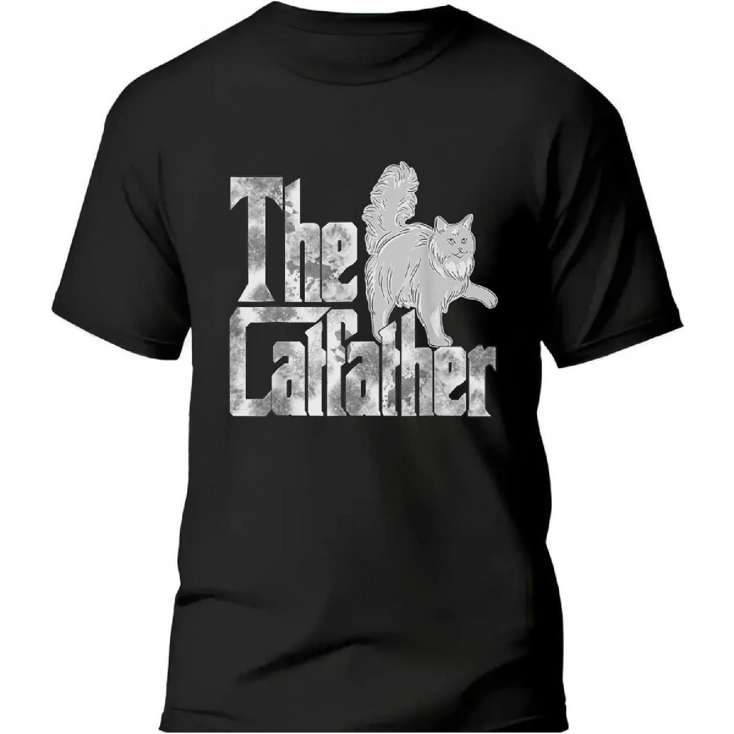 Cat Dad The Catfather Maine Coon Cat Father Kitty Daddy T-Shirt(1) Black XXXXXL разноцветный