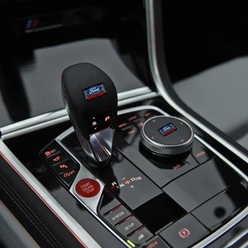 Nouveau Autocollant de Voiture 2026 Chaud 2025 10pcs Décoration de Voiture Bouton Multifonction Autocollant Motif Logo Pour Ford Fiesta EcoSport ESCORT Ra