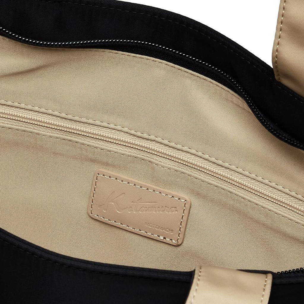 Kitamura B5 Size Tote Bag R-0687 Women's BlackCafe au Lait [Black] 15671 Free Size