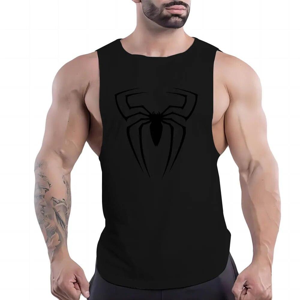 Y2k Print Tank Top Breathable Men'S Clothing Basketball Sleeveless Shirt Outdoor Gym Nasi Sport Summer Quick Dry Fashion Leisure